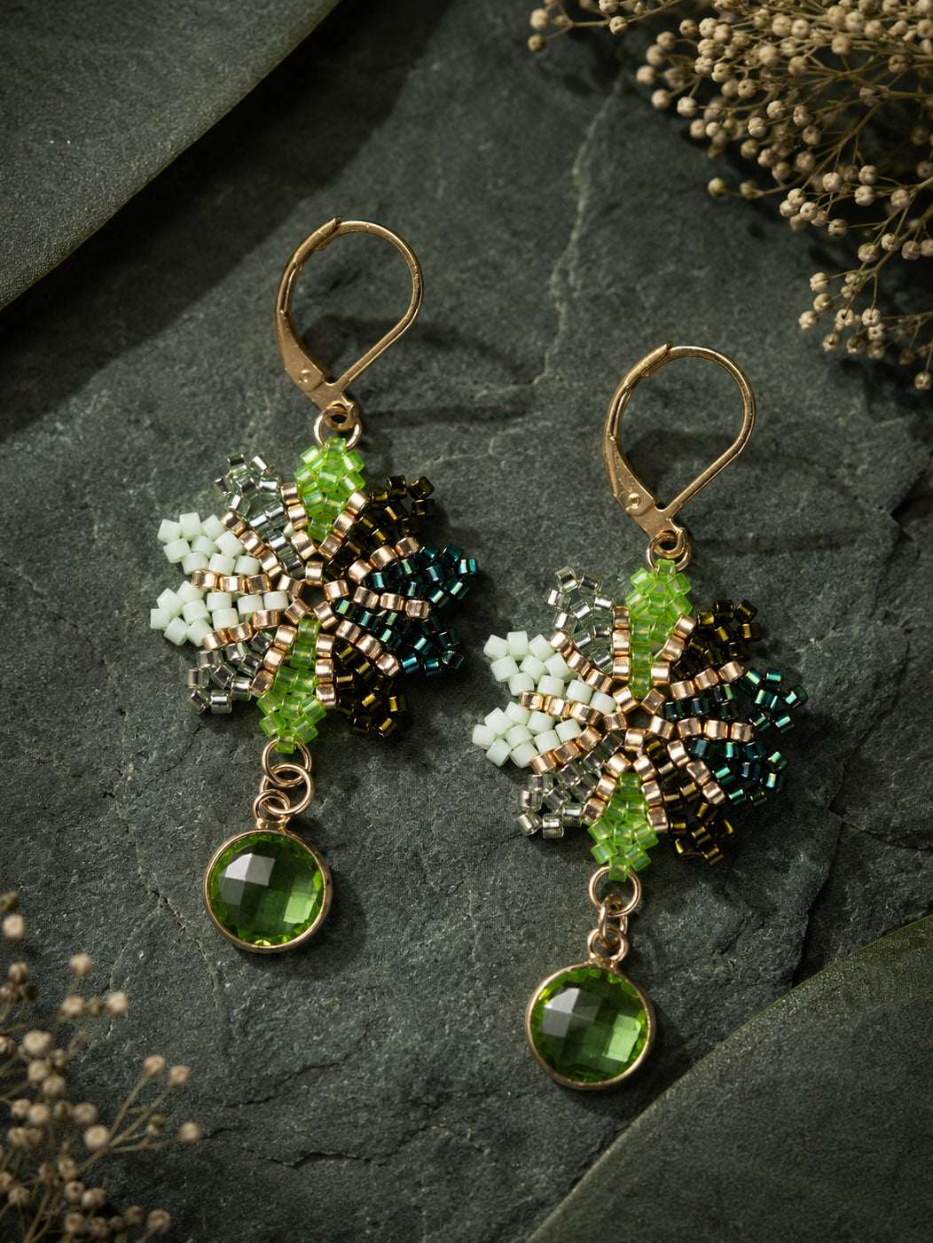 Verdan Beaded Earrings
