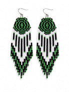 Vortex Fringe Beaded Earrings