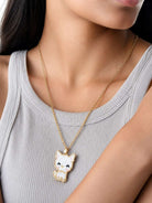 White Cat Necklace