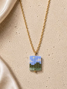 Sky Meadow Beaded Pendant Necklace