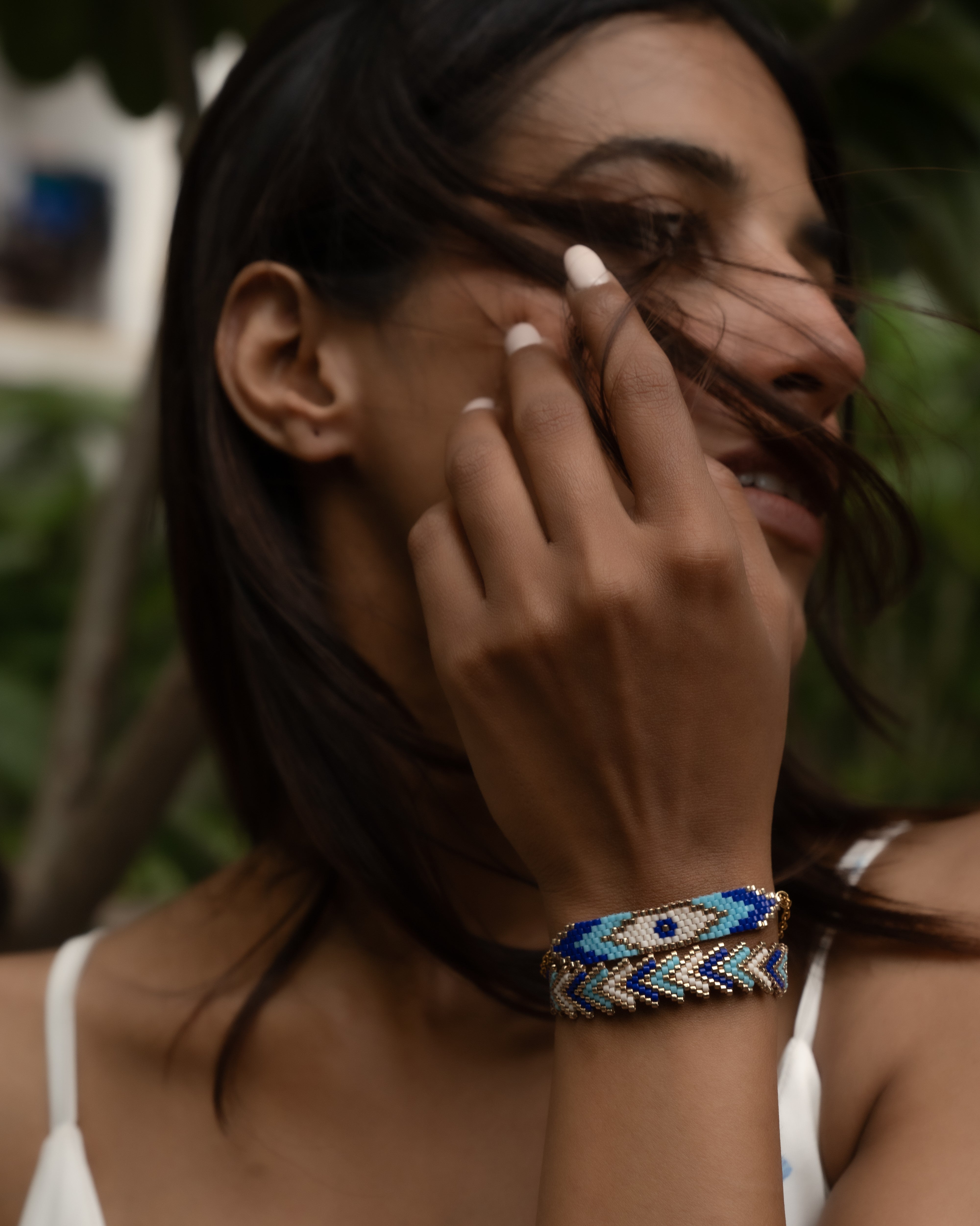 Evil Eye Bracelet Stack of 2 - Jenni and Janki