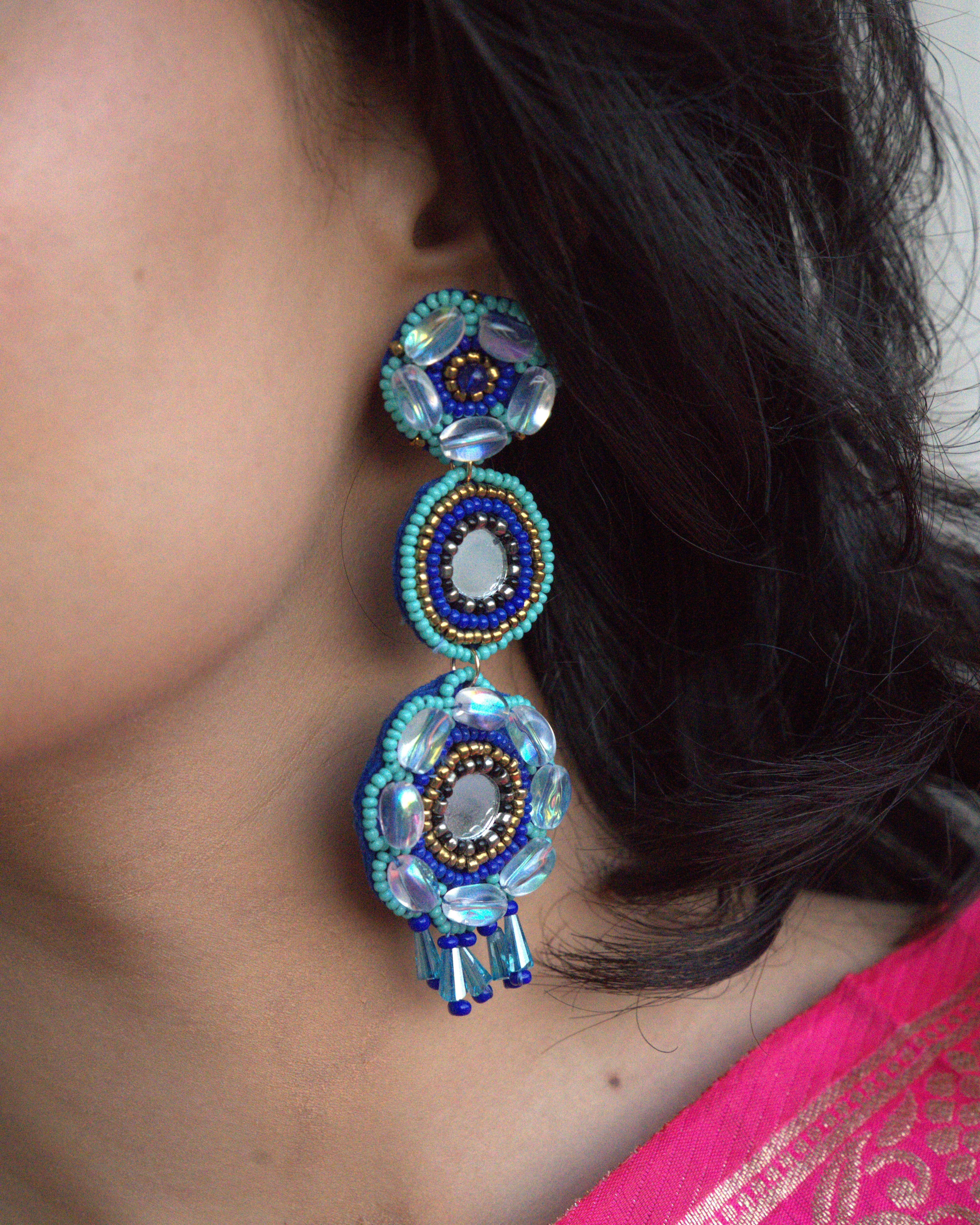 Crystal Embellished Earrings