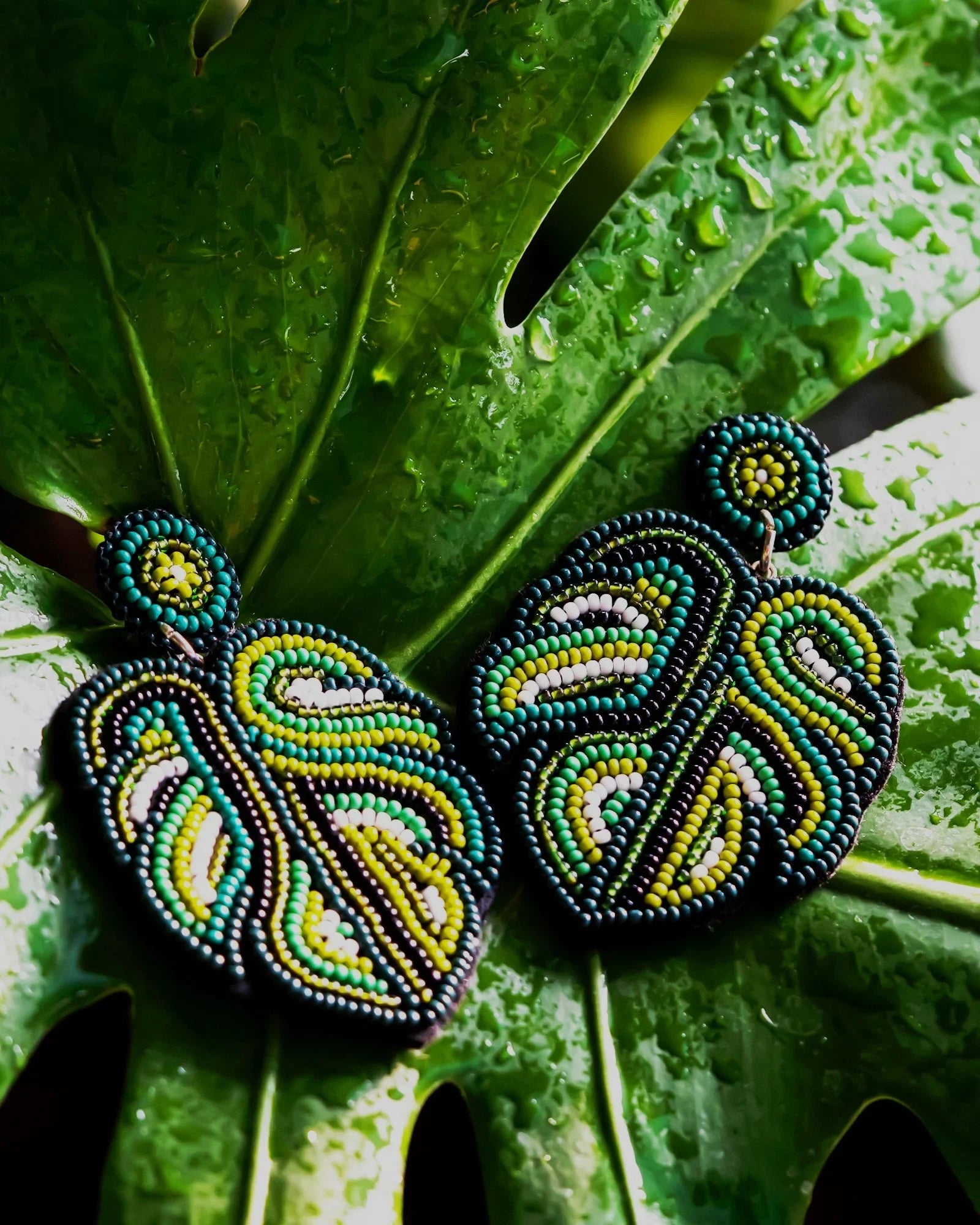 The Palm Affair Earrings - Jenni and Janki