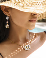 Leopard Earrings with Necklace