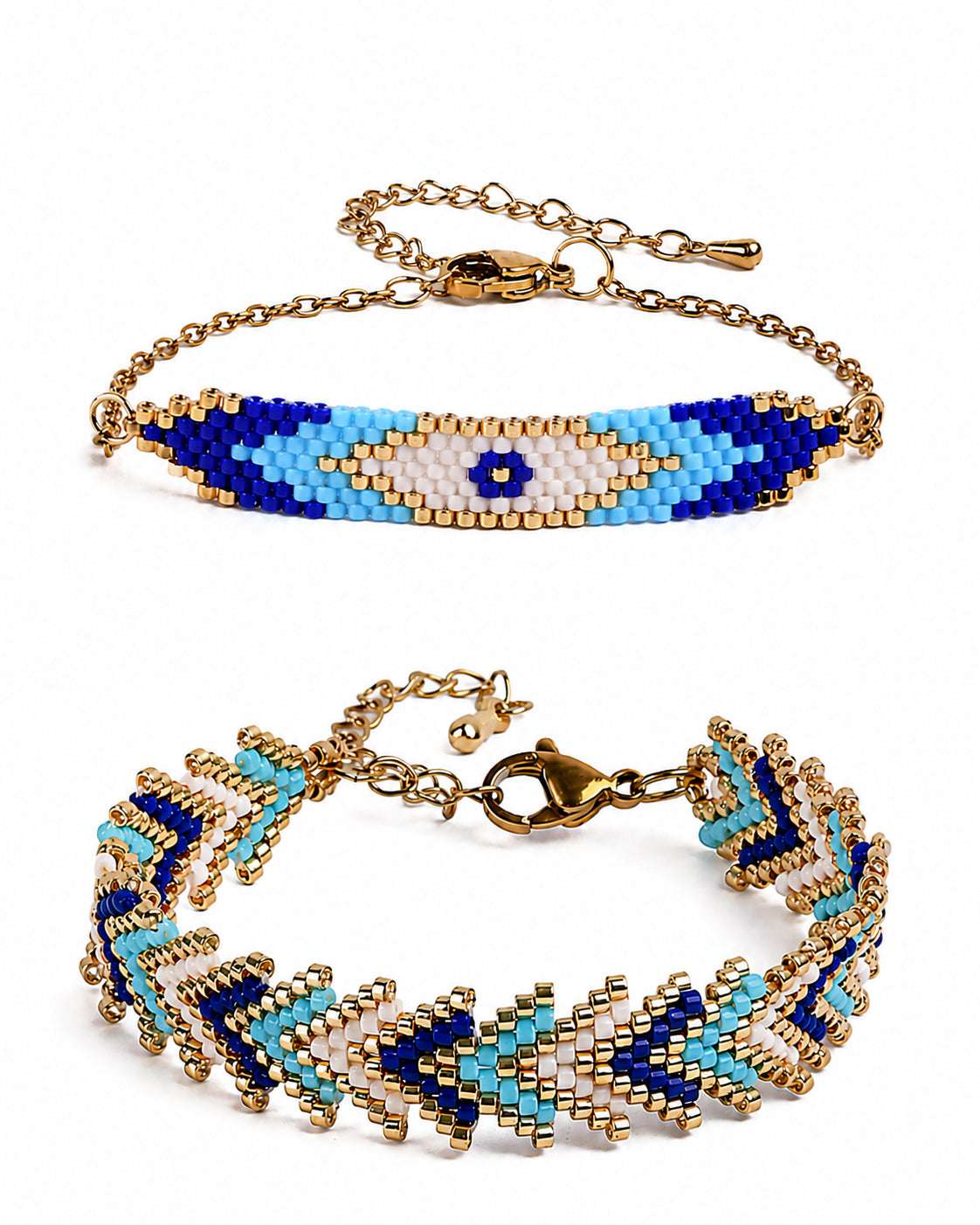 Evil Eye Bracelet Stack of 2