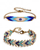 Evil Eye Bracelet Stack of 2