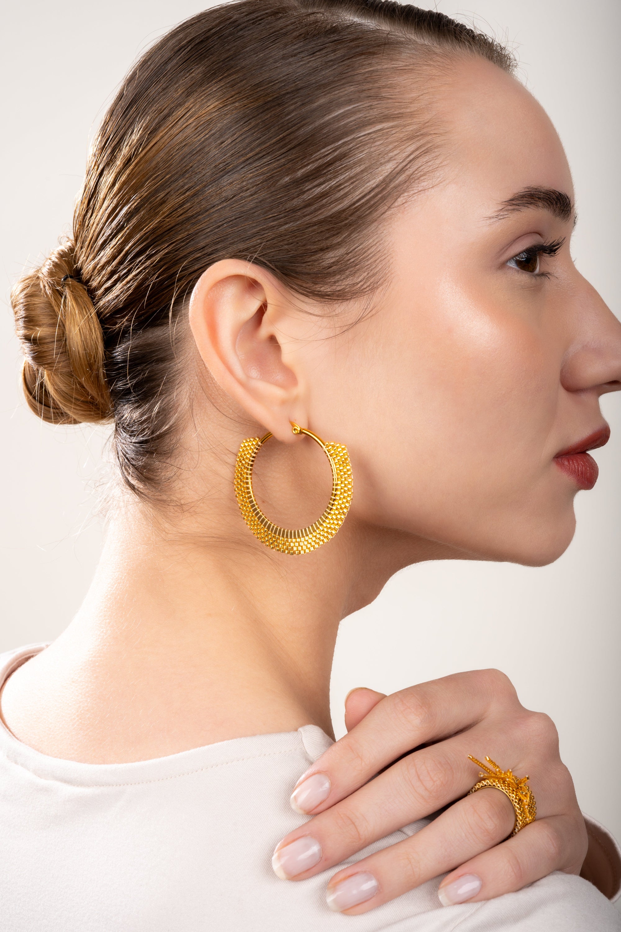 Aurelia Earrings with Ring - Jenni and Janki