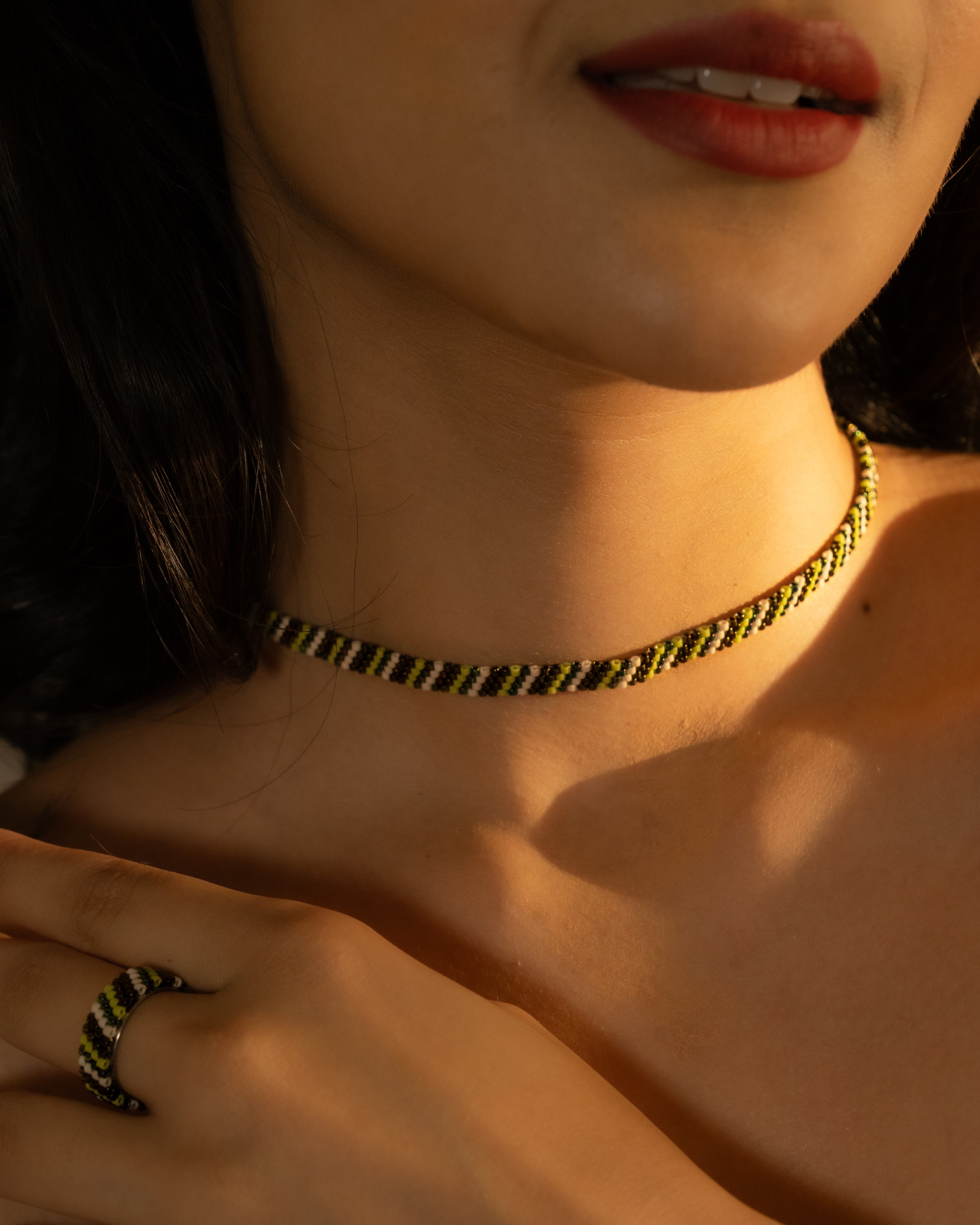 Nora Choker cum Bracelet with Ring - Jenni and Janki