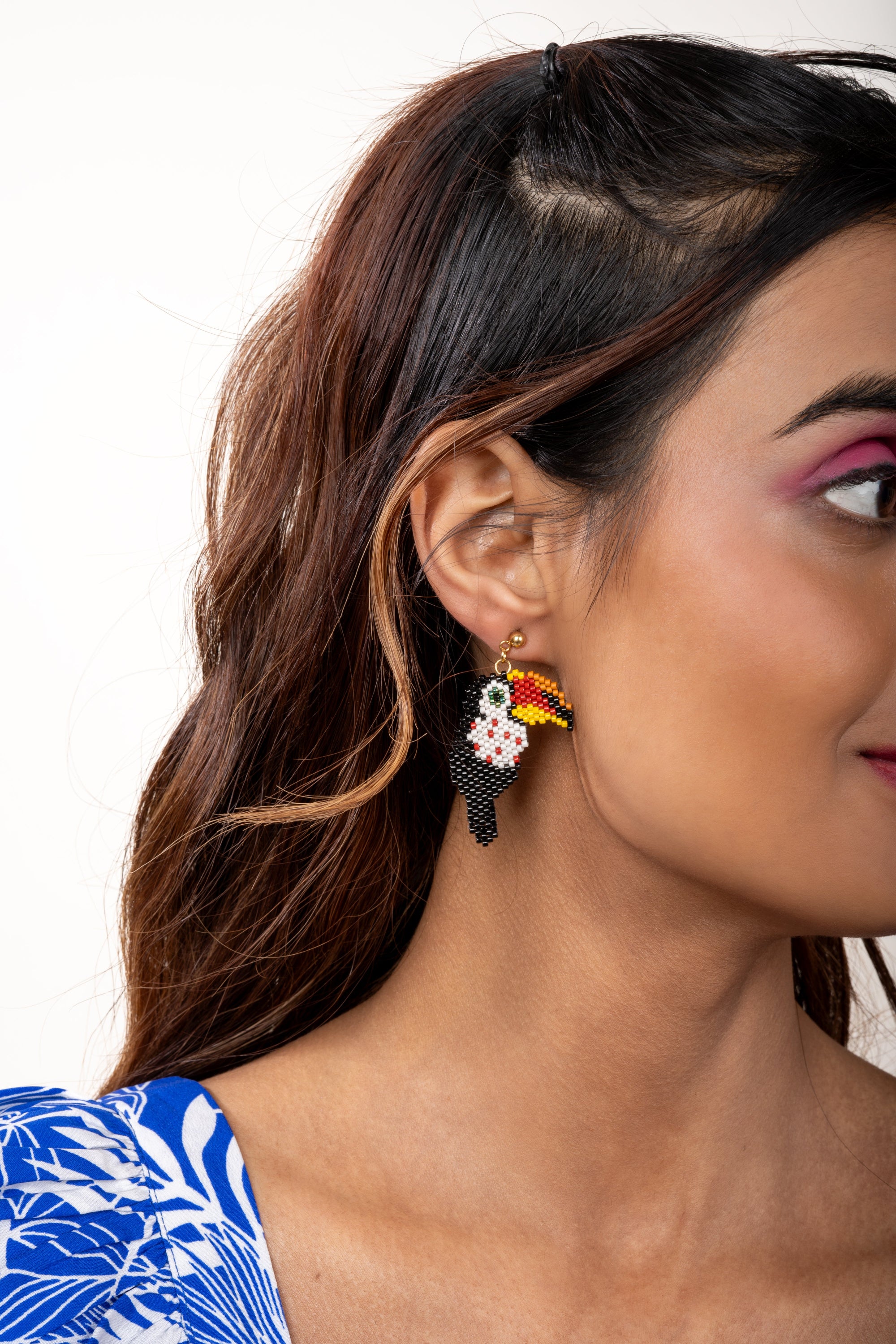 Toucan Bird Earrings - Jenni and Janki